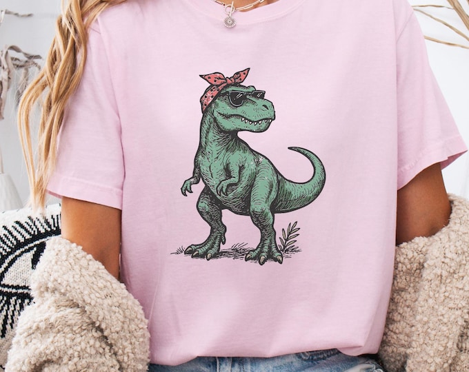 Womens Dinosaur Shirt, Dinosaur T-Shirt, Dinosaur Gifts, Dinosaur Birthday Sweatshirt, Birthday Gift Tee, Women Men Dinosaur Shirt