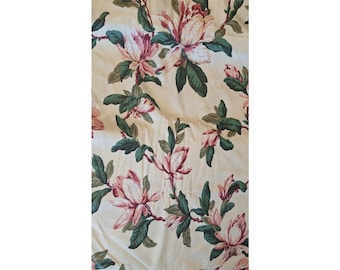 Waverly Metropole Floral Cotton Fabric Pink Magnolia Screen Print 54 in x 1 yd