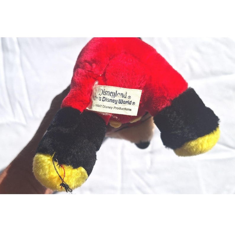 Vintage Walt Disney Productions Mickey Mouse Plush Disneyland Disney World Korea image 6