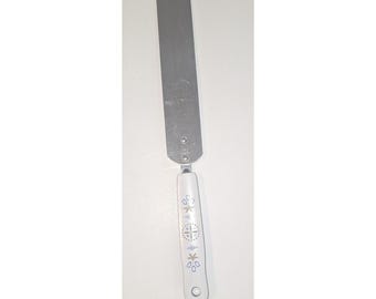Vintage EKCO Edelstahl Frosting Spatula 8-Zoll-Klinge Made in USA Schwarz