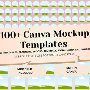Ultimatives Canva-Mockup-Bundle: 100+ Vorlagen + 7 Bonus-Inhalte für Coaches, Verkäufer & Kreative