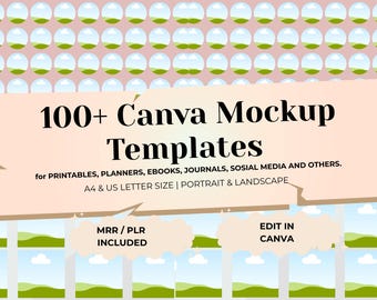 Canva Mockup Magic: 100+ Templates with Special Add-Ons for Your Brand Success