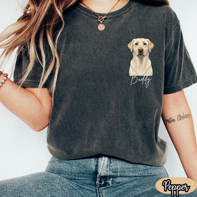 Personalized Yellow Labrador Shirt: Custom Dog Mom Gift, Lab Lover Tee ...