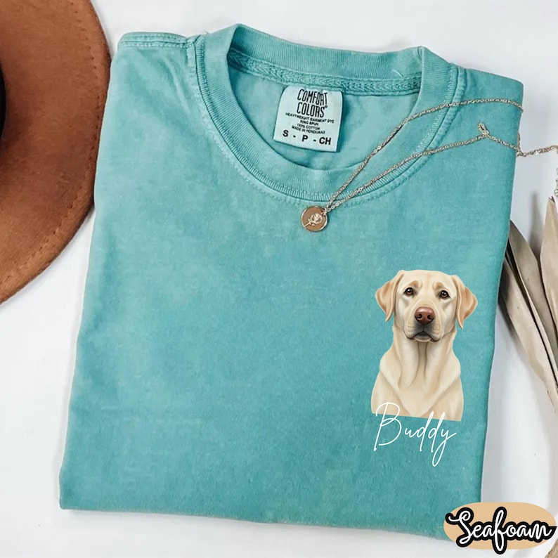 Personalized Yellow Labrador Shirt: Custom Dog Mom Gift, Lab Lover Tee ...