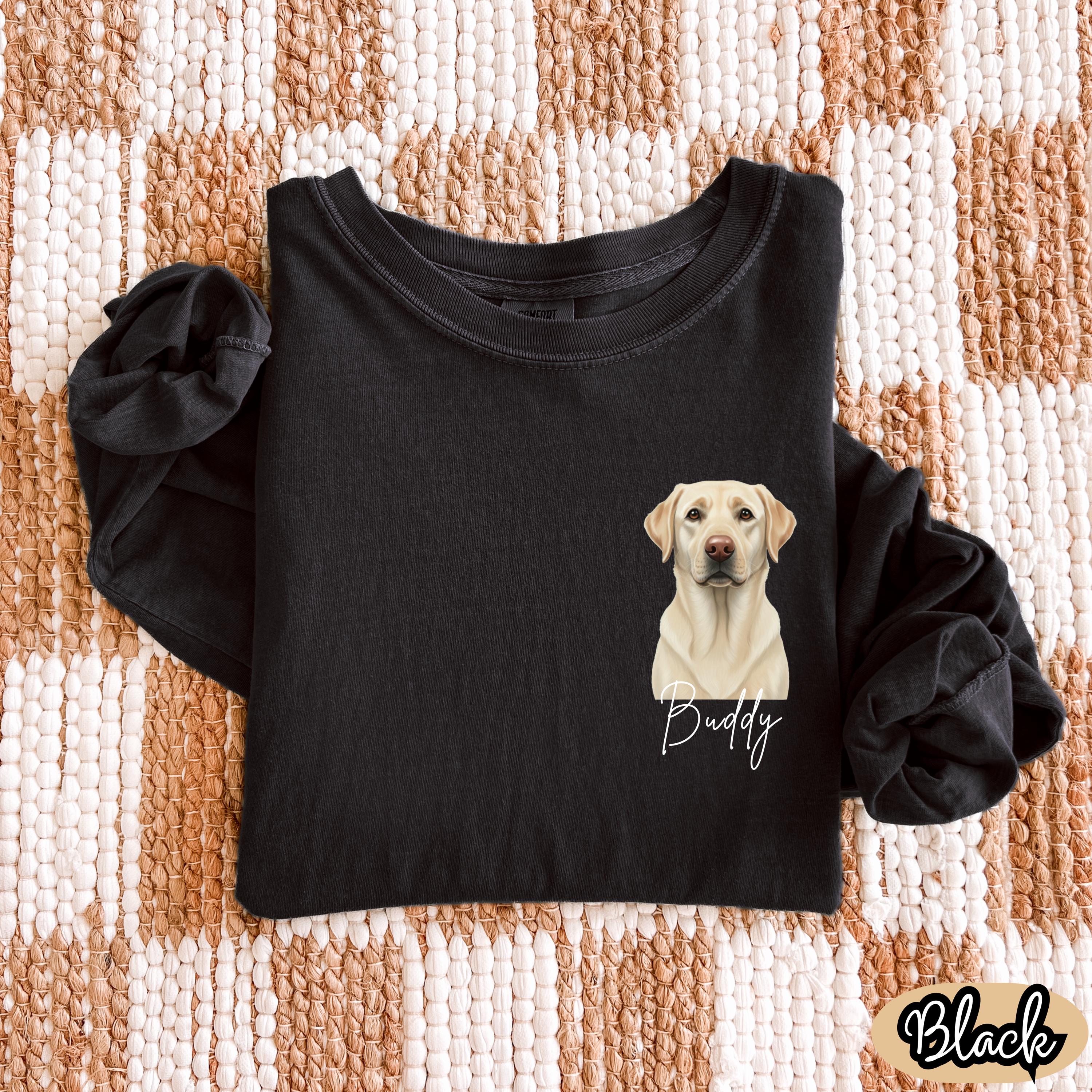 Personalized Yellow Labrador Shirt: Custom Dog Mom Gift, Lab Lover Tee ...