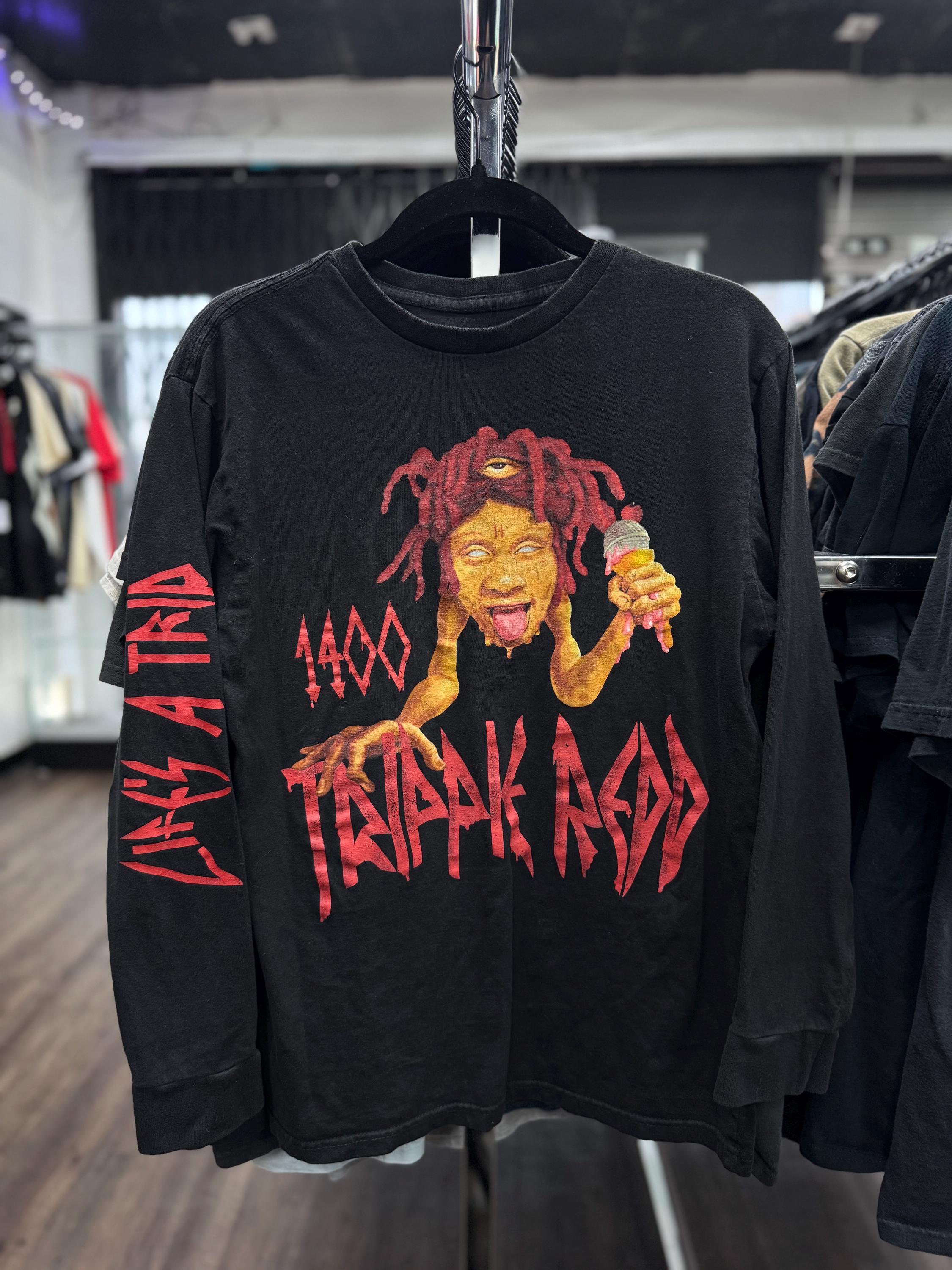 TRIPPIE REDDトリッピーレッドラッパーT黒メンズLサイズ7254 TRIPPIE REDDトリッピーレッドラッパーT黒メンズLサイズ7254