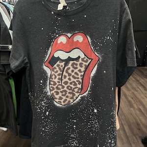 Rolling Stones Leopard Shirt - Etsy