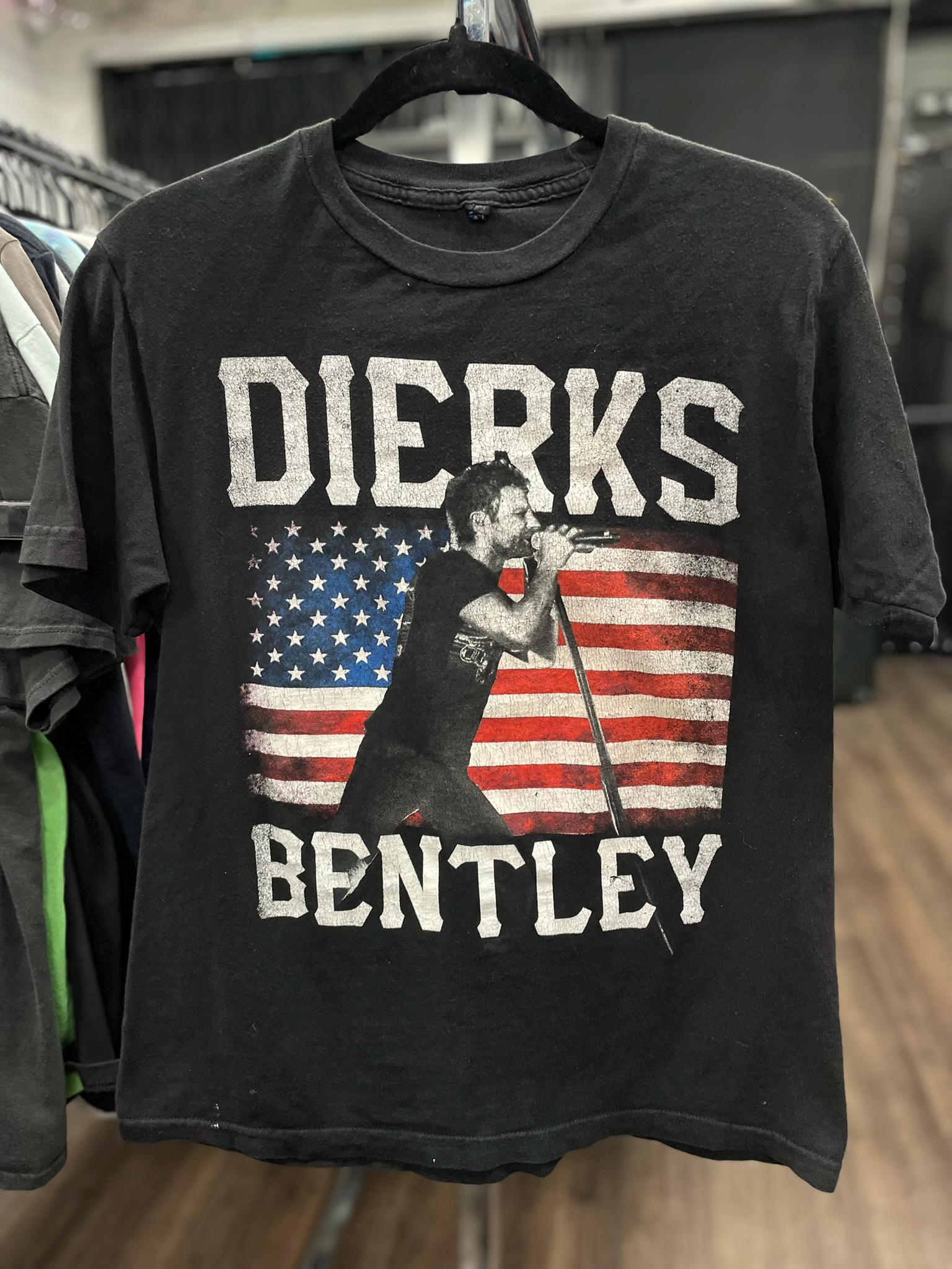 Dierks Bentley Tour T-shirt Men's Small | Country Music Tee | U.S. Flag  Black Concert Shirt | Vintage Style Prewashed - Etsy, image size:1536x2048