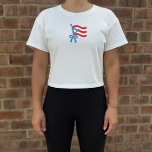Puerto Rico Boricua Cropped top Puerto Rico PR concho DTMF debi tira