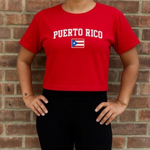 Puerto Rico Boricua Cropped top Puerto Rico PR concho DTMF debi tira