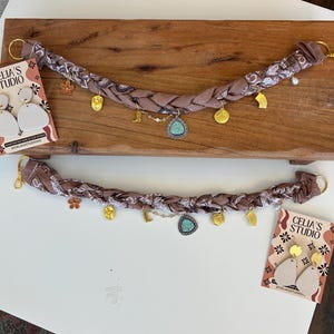 Brown Bandana charm necklace