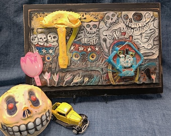 Sleepy Hollow Railroad (RR) - Skeletons at the Kiddie Park