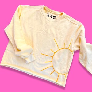 Big Sun Vintage Chainstitch Sweatshirt | Garment Dyed | Boxy Cropped Fit