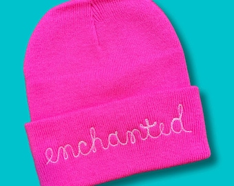 Custom Chainstitch Beanie | Multiple Colors Options  | Christmas Gift Idea