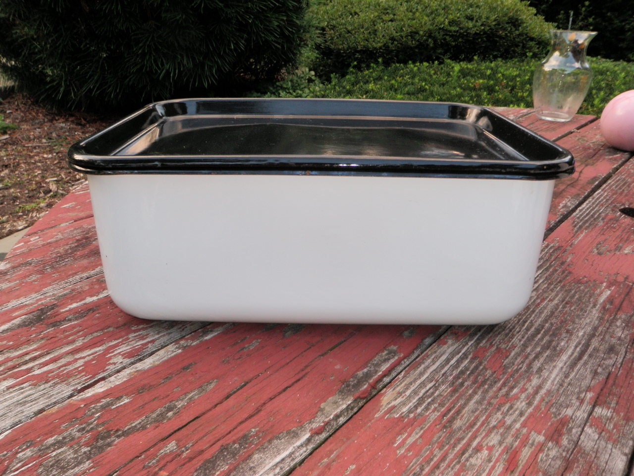 Vintage Enamelware Freezer Refrigerator Box Stove Oven Safe Etsy