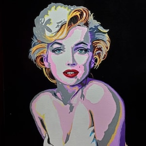 Marilyn Monroe &quot;Ms. Monroe&quot; - Original painting on canvas of Marilyn Monroe