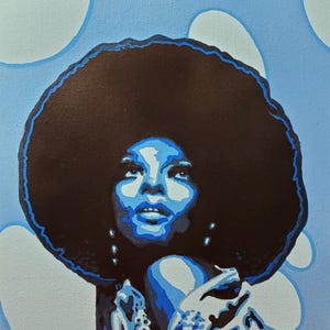 Diana Ross &quot;Diana Ross&quot; - Acrylic painting on canvas board of the legendary perfomer Diana Ross
