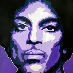 Prince &quot;Purple One&quot; - Original acrylic painting on canvas of legendary artist Prince