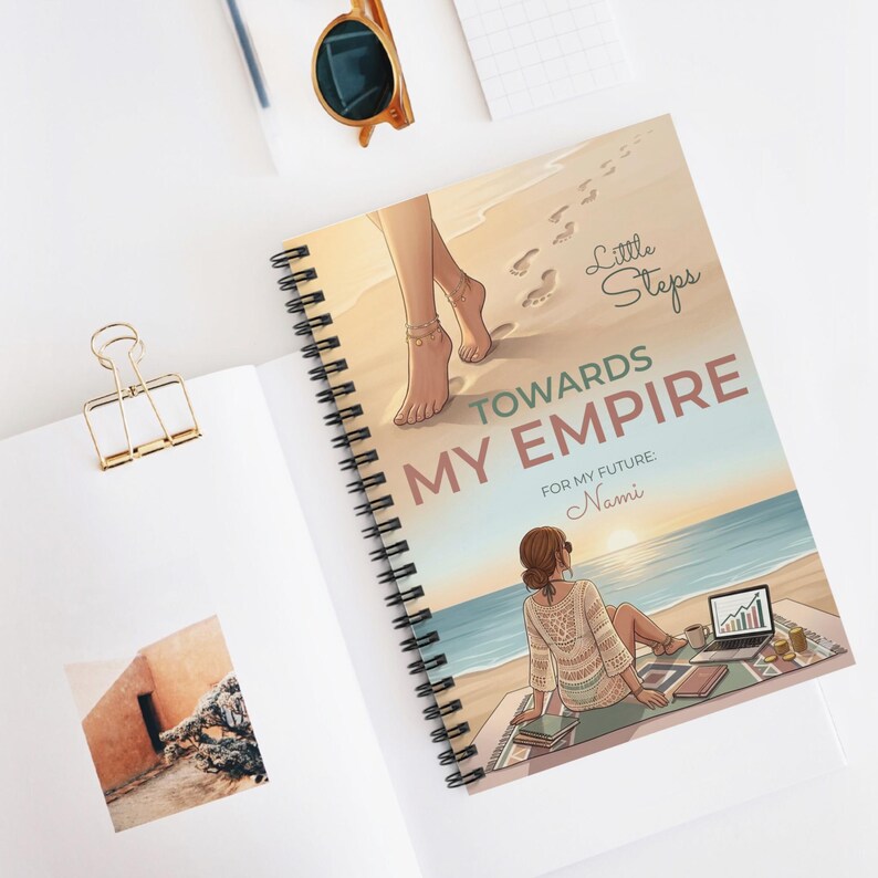 Personalized CEO Woman Spiral Notebook | Cute Beach Vibes for ...