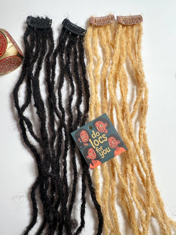 50PCS 20" 100% Echthaar Dreadlocks Extensions Häkelzöpfe Weiche SE Dreads Braids