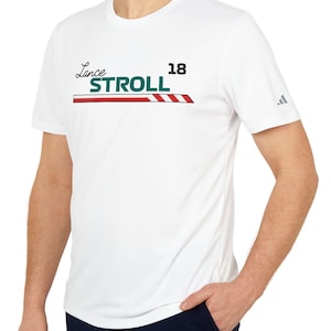 Adidas F1 Lance Stroll Unisex Jersey Tee, F1 Tee, Gift for F1, F1 Shirt, F1 merch, Formula 1 shirt, Stroll shirt, Aston Martin shirt
