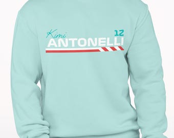 F1 Kimi Antonelli Sweatshirt: Lightweight Cotton Crewneck