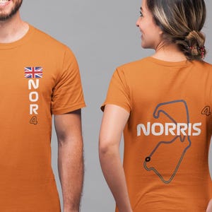 F1 Lando Norris Tee, Formula 1 Gift, F1 merch Apparel, Father&#39;s day Unique Gift, F1 Shirt, F1 gifts, Formula 1 shirt, Norris, McLaren shirt