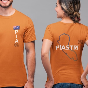 Camiseta de F1 Piastri Racing - Camiseta de F1, regalo para fanáticos de la F1, ropa de merchandising de F1, regalo para él, camiseta de F1, camiseta de F1, camiseta de Fórmula 1, merchandising de Fórmula 1