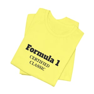 Formula 1 Certified Classic Tee | Racing Typography Shirt