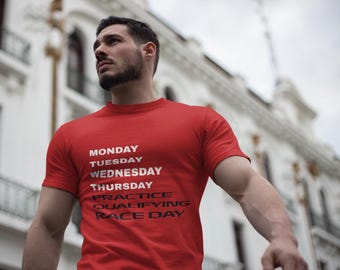 F1 Race Day Schedule Tee - Formula 1 Graphic Shirt