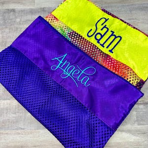Personalized Pointe Shoes Mesh Bag, Mongorammed bag for Pointe Shoes, Dancer Gift, Gift for every Ballerina, Custom Ballet Shoes Bag, DAN image 3