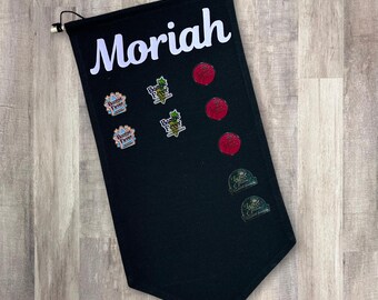 Personalized Dance Award Pin Banner with Name, Costumized Dancer Gift, Competition Award Pin Holder, Competition Dance Team Gift,  DAN