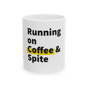 Coffee Mug, Funny Minimalistic Emoji Design, Cute Tea Cup for Coffee Lovers, Office Gift, Ceramic Mug, 11oz, 15oz, Funny Quote Mug, Coworker