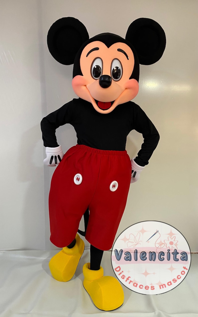 Classic Mickey Mouse Mascot Costume for Parties and Birthdays, Adult ...