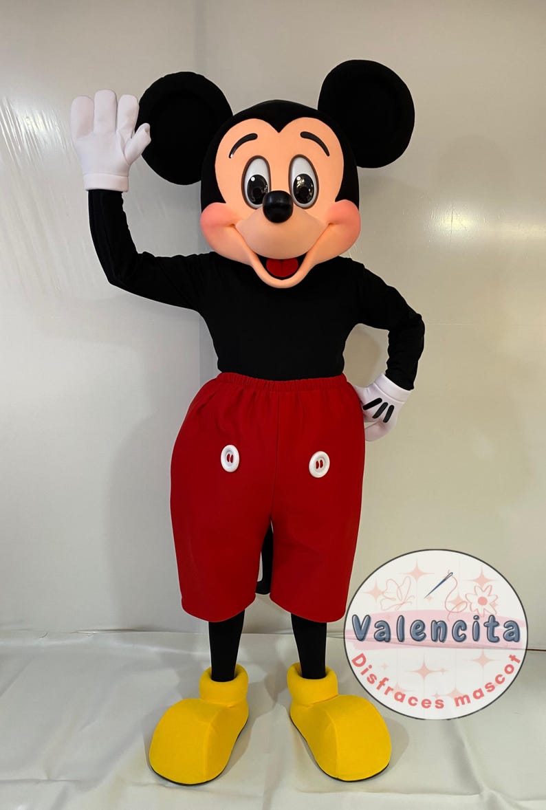 Classic Mickey Mouse Mascot Costume for Parties and Birthdays, Adult ...
