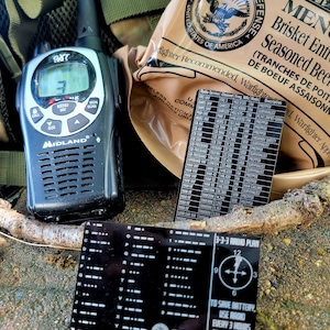 SHTF 緊急無線プロトコルカード（戦術的準備者向け）