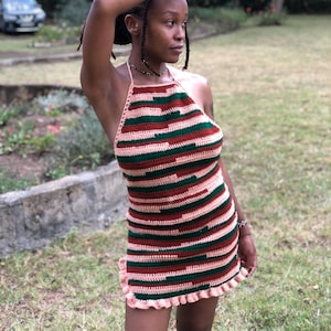 Tetris Crochet dress,Simple crochet dress pattern,summer crochet dress,PDF crochet pattern, instant PDF download, easy dress crochet pattern