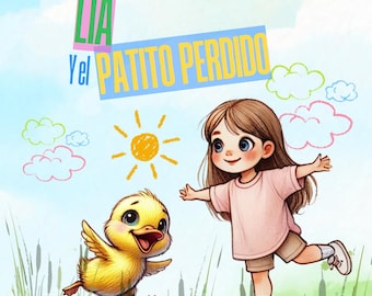 Spanish Kids Book PDF: Lía y el Patito Perdido - Empathy Story + Coloring (A4/US Letter)