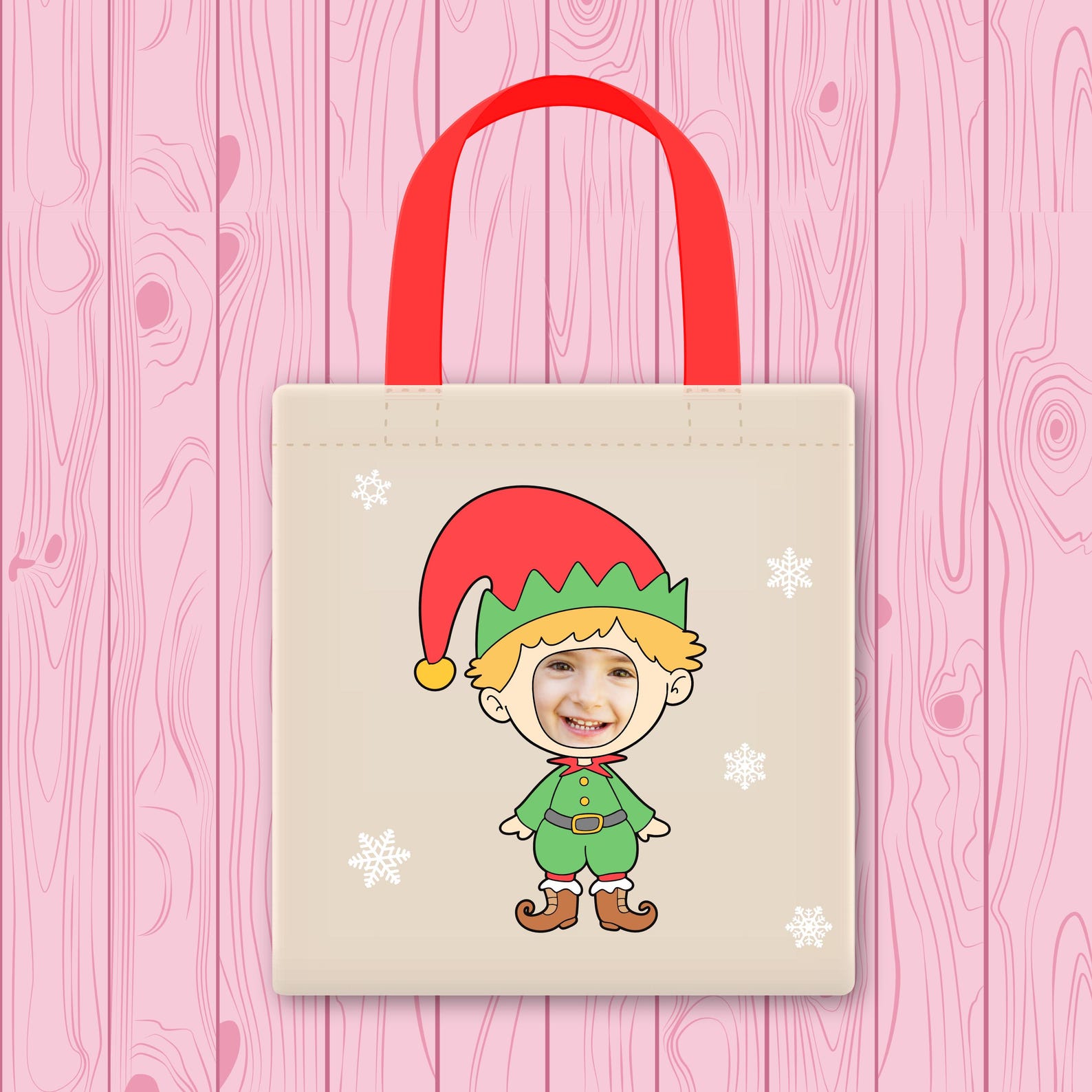 Christmas Kids Photo Template Faceinhole Characters Holiday