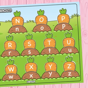 Alphabet Matching Game | Toddler Letter Recognition Activity (Digital Download) image 7