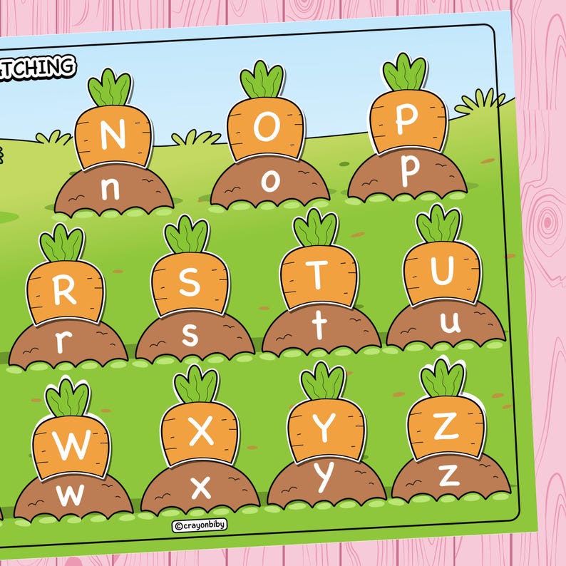 Alphabet Matching Game | Toddler Letter Recognition Activity (Digital Download) image 7