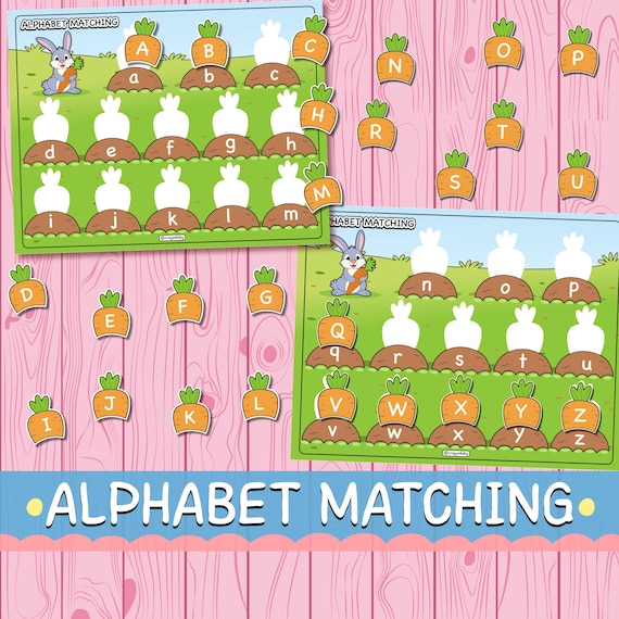 Alphabet Matching Game | Toddler Letter Recognition Activity (Digital Download)