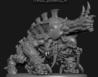 Ruimtebeestje met grote geweernippen *HOGE KWALITEIT* | Gemodelleerd door io_butov - Wargaming-model - harsafdruk