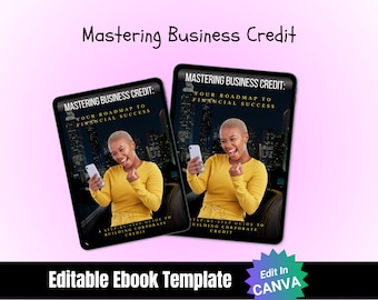 Mastering Business Credit Guide | Build Corporate Credit Step-by-Step | Editable Canva Template | Financial Success | Instant Download