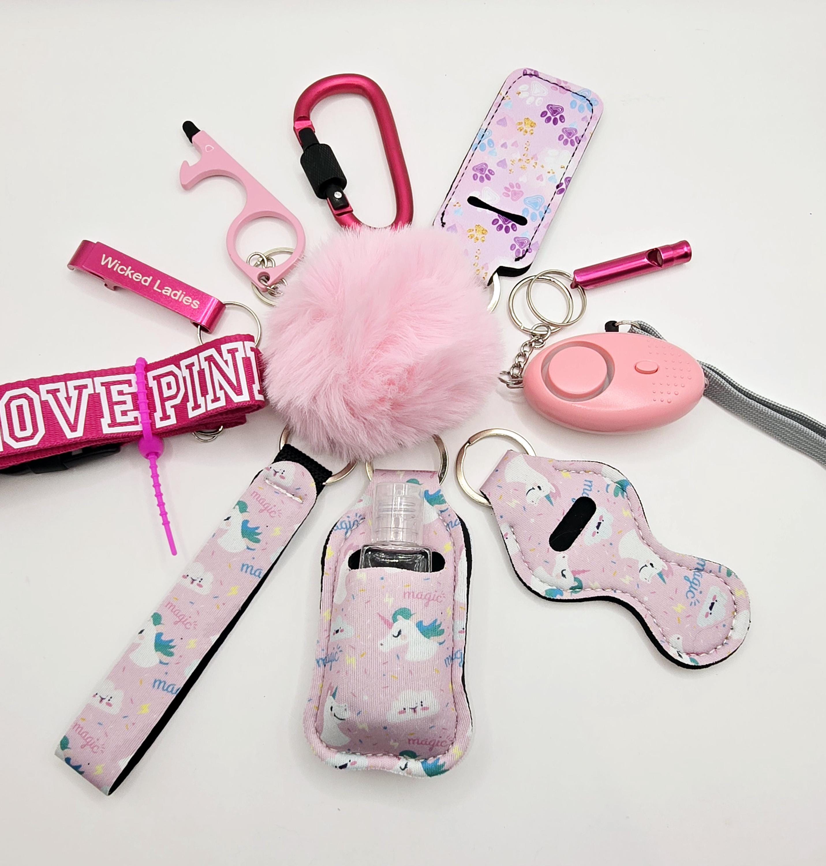 Brass Knuckle Cow Self Defense Keychain Kitty Knuckles Self