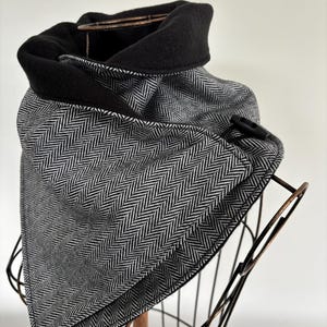Calentador de cuello, bufanda, regalo para ella, regalo para él, hecho a mano, cuello, capucha, bufanda de polar, calentador de cuello de polar, polaina de cuello