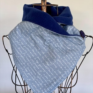 Calentador de cuello, bufanda, regalo para ella, regalo para él, hecho a mano, cuello, capucha, bufanda de polar, calentador de cuello de polar, polaina de cuello