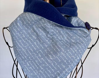 Calentador de cuello, bufanda, regalo para ella, regalo para él, hecho a mano, cuello, bufanda de polar, calentador de cuello de polar, polaina de cuello