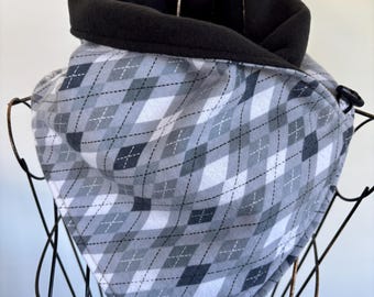 Calentador de cuello, bufanda, regalo para ella, hecho a mano, cuello, capucha, bufanda de polar, calentador de cuello de polar, polaina de cuello