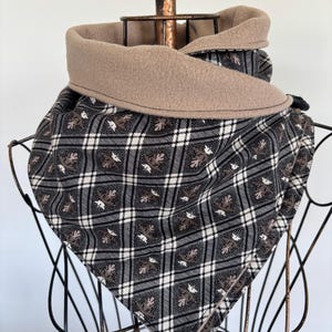 Calentador de cuello, bufanda, regalo para ella, regalo para él, hecho a mano, cuello, capucha, bufanda de polar, calentador de cuello de polar, polaina de cuello
